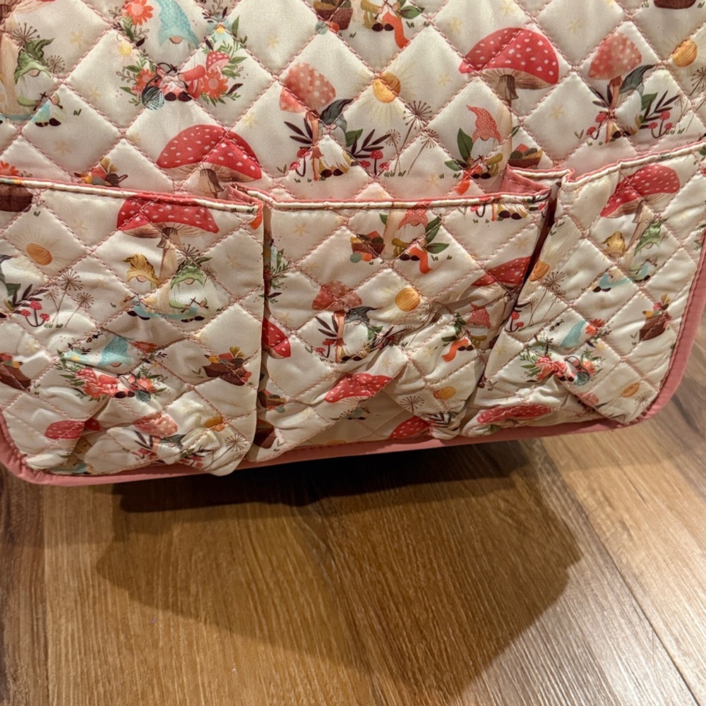 Everything Mary “Gnomes & Mushrooms” Tote Organizer (New With Tags) - Picture 3 of 7